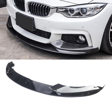 For 2014-2020 BMW F32 F33 F36 4 Series M Sport Front Bumper Lip Splitter Carbon Fibre Look